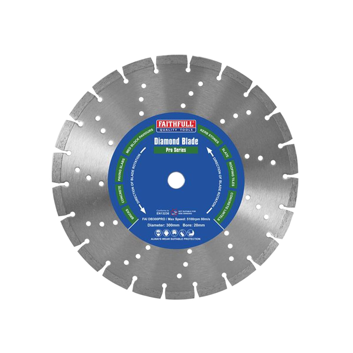 Faithfull Professional Diamond Blade 125 x 22mm - FAIDB125PRO - Image 1