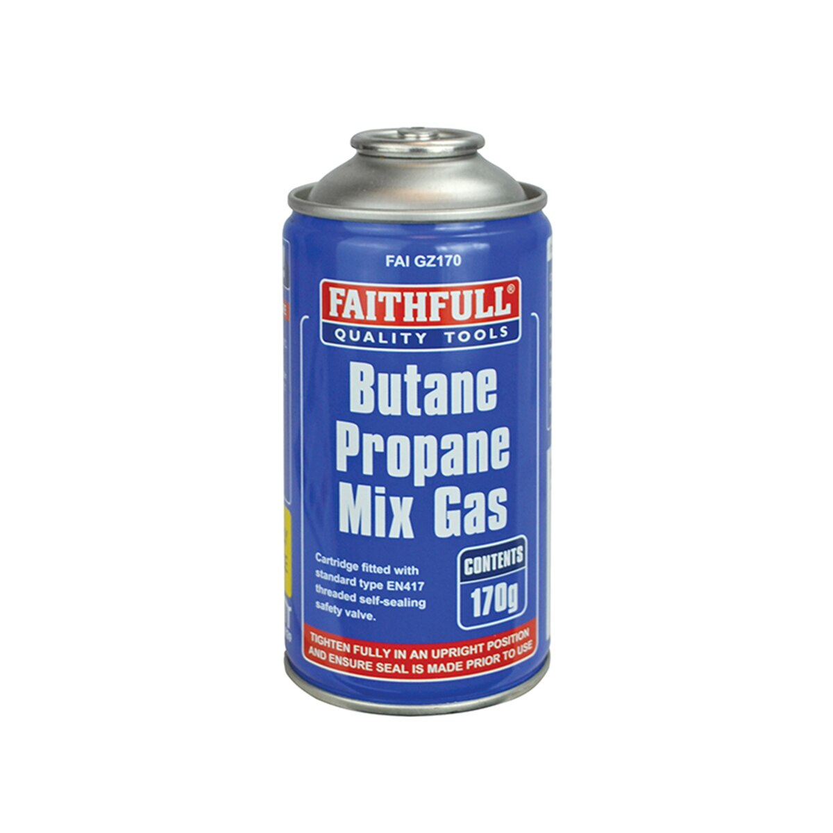 Faithfull Butane Propane Mix Gas Cartridge 170g - FAIGZ170 - Image 1