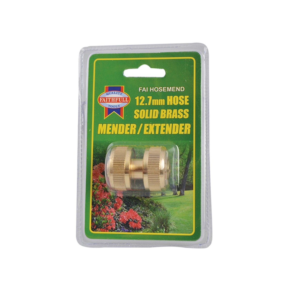 Faithfull Brass Hose Mender 12.5mm (1/2in) - FAIHOSEMEND - Image 3