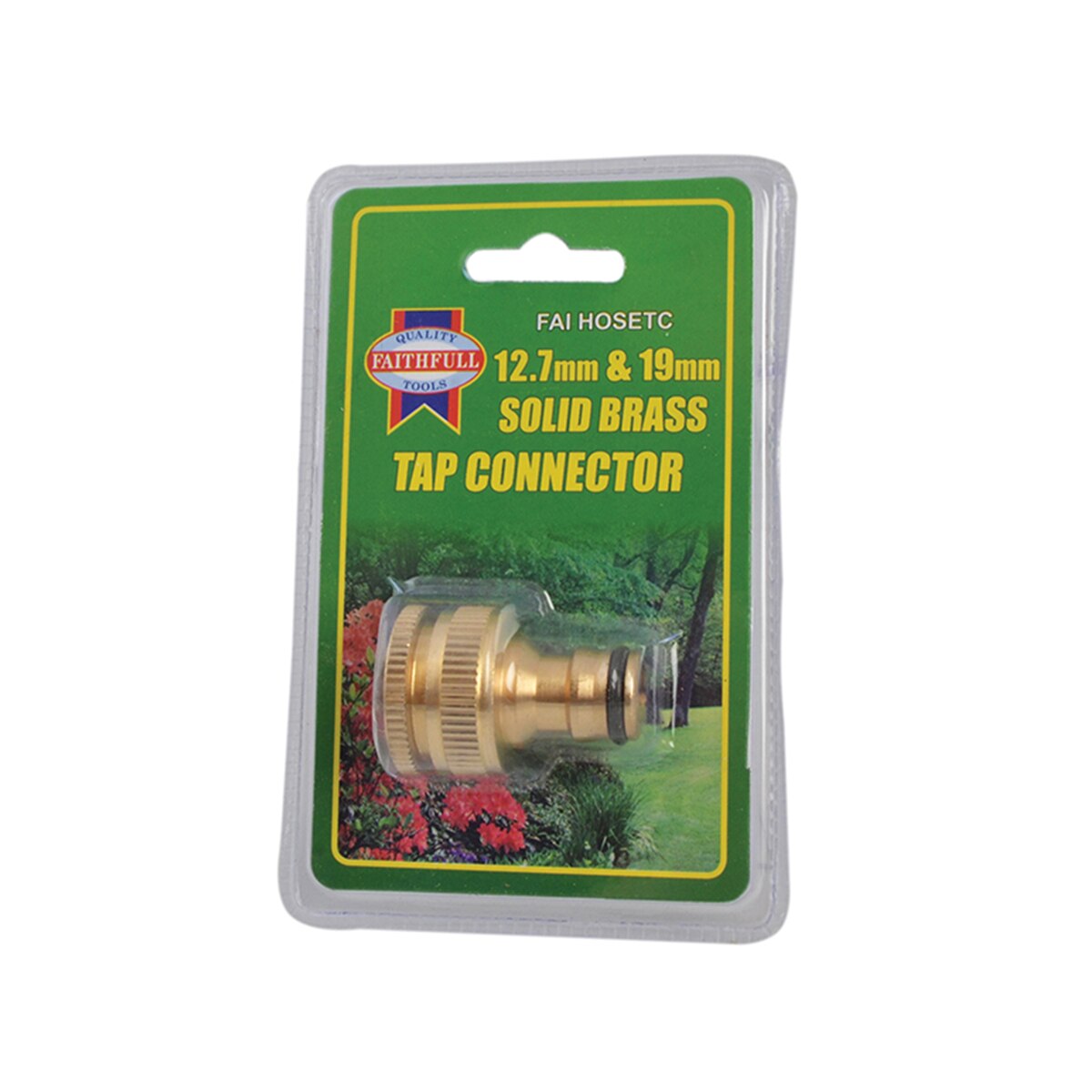 Faithfull Brass Dual Tap Connector 12.5-19mm (1/2 - 3/4in) - FAIHOSETC - Image 4