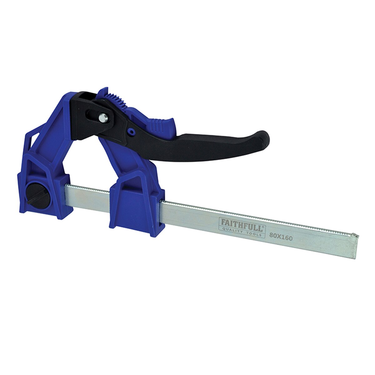 Faithfull Heavy-Duty Lever Clamp Capacity 160mm - FAILC160120 - Image 1