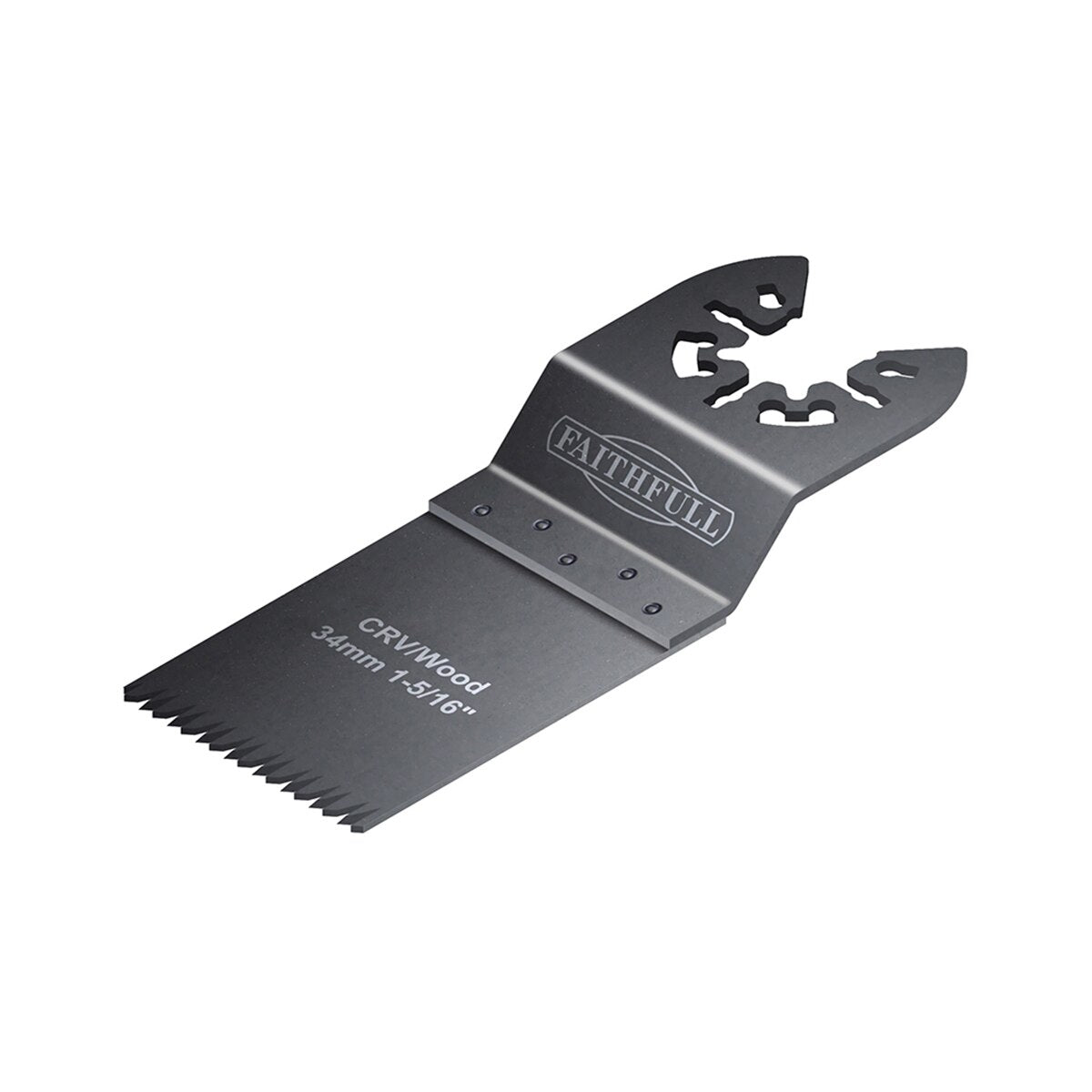 Faithfull Multi-Function Tool CrV Flush Cut Wood Blade Ground Side Set 34mm - FAIMFW34 - Image 1