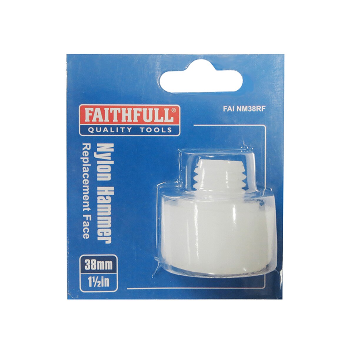 Faithfull Nylon Hammer Replacment Face 38mm - FAINM38RF - Image 1