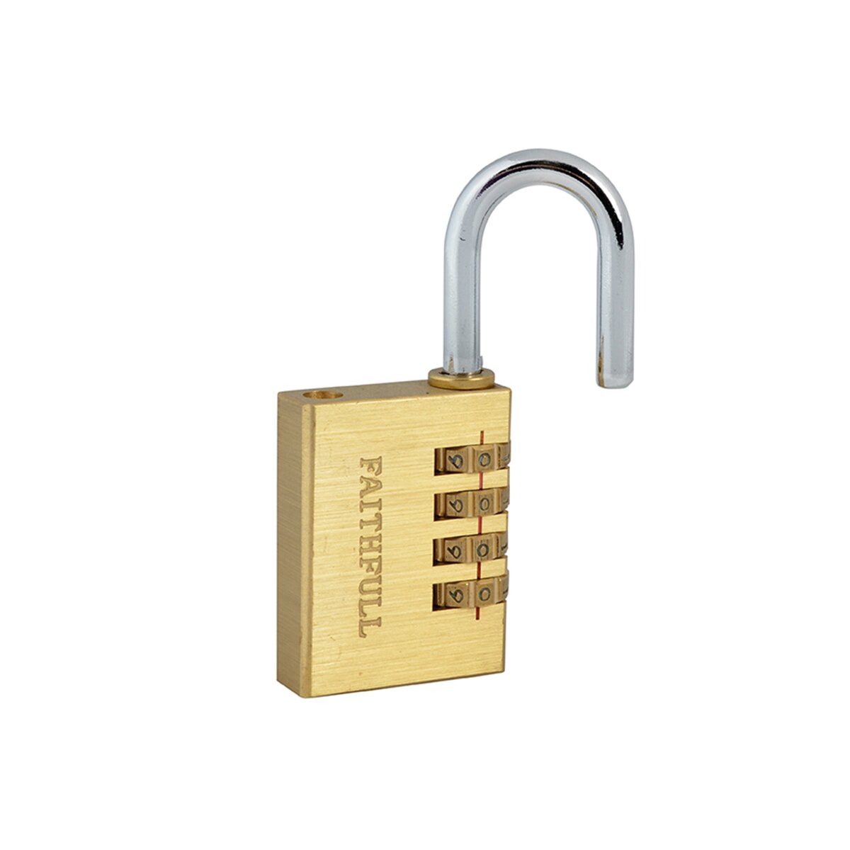 Faithfull Brass Combination Padlock 38mm - FAIPLB38COM - Image 1
