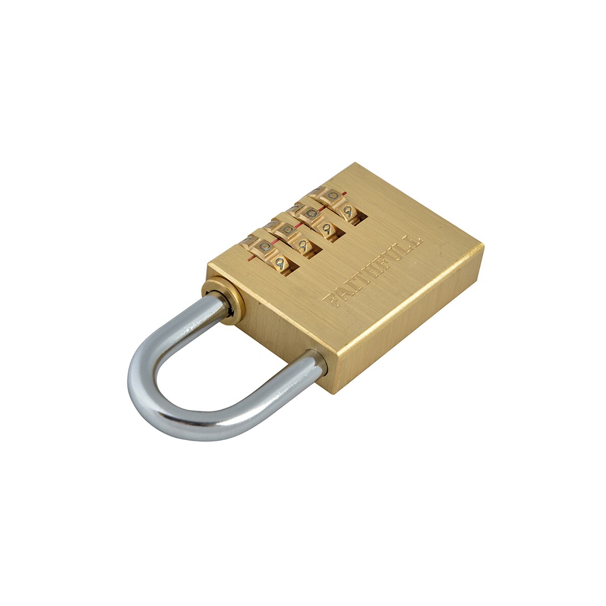 Faithfull Brass Combination Padlock 38mm - FAIPLB38COM - Image 2
