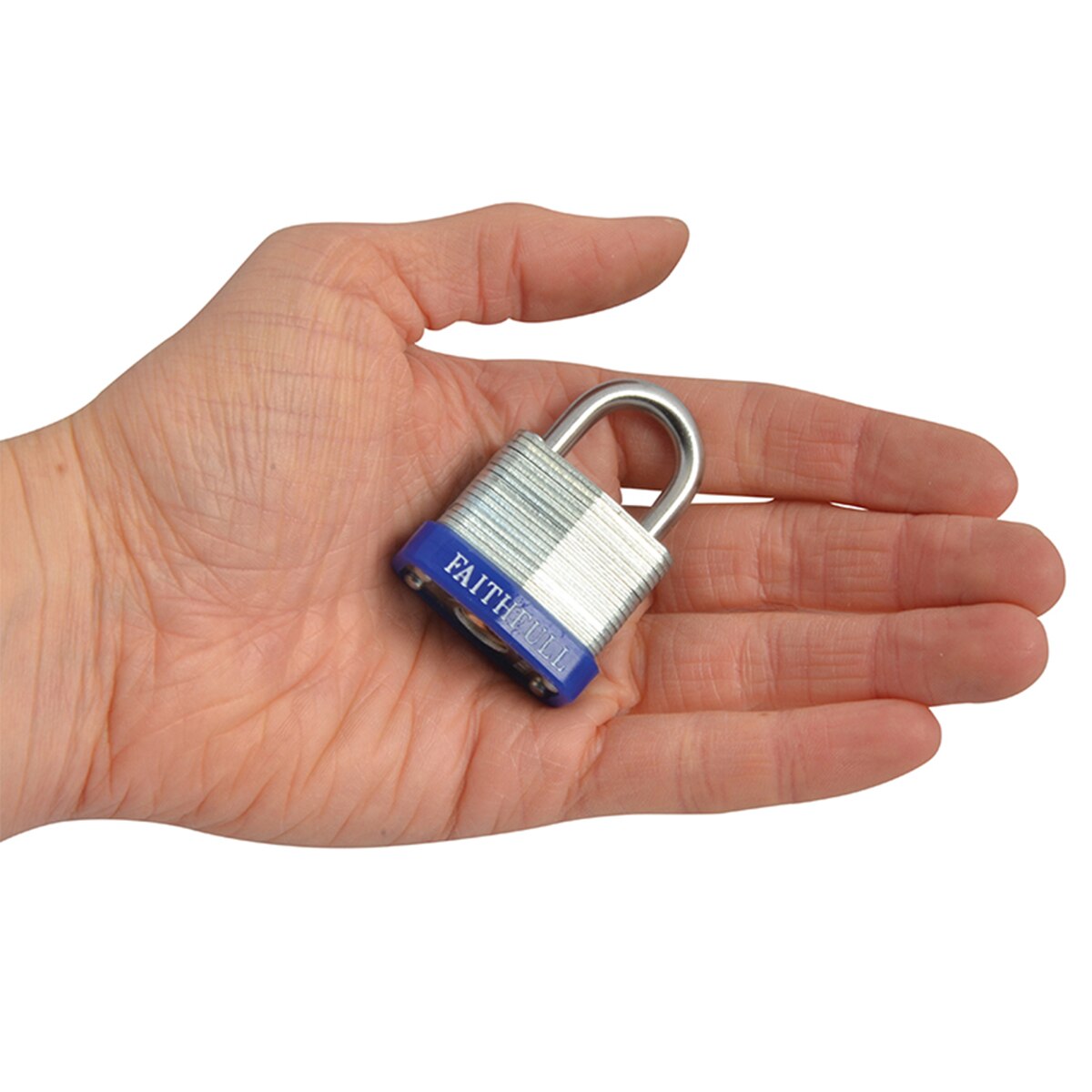 Faithfull Laminated Steel Padlock 30mm 3 Keys - FAIPLLAM30 - Image 4