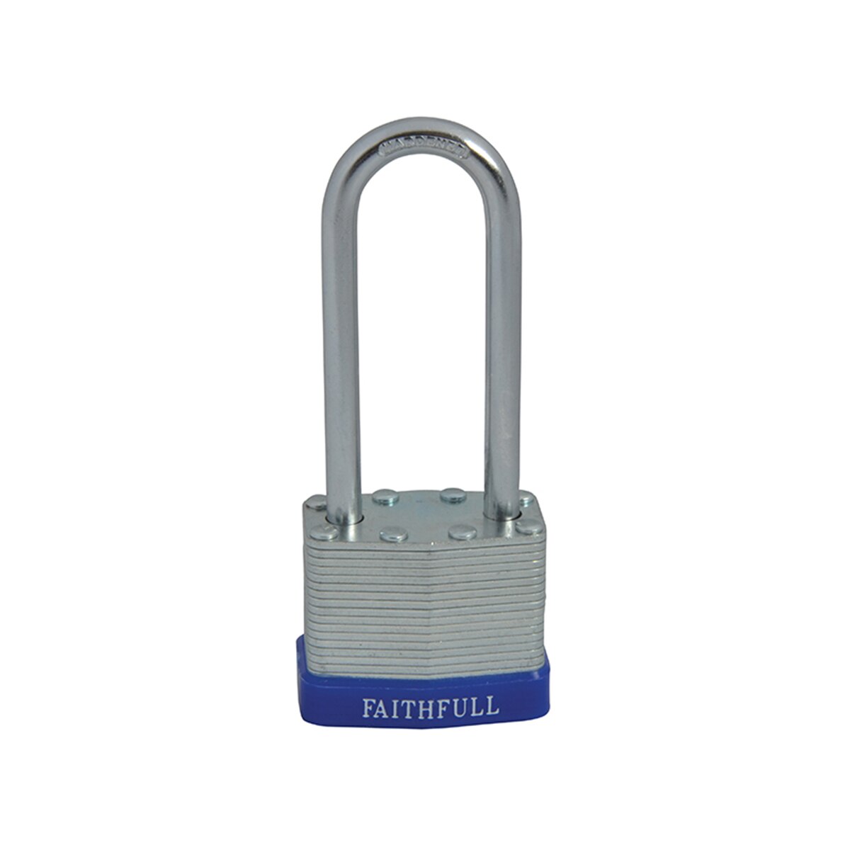 Faithfull Laminated Steel Padlock 40mm Long Shackle 3 Keys - FAIPLLAM40LS - Image 3