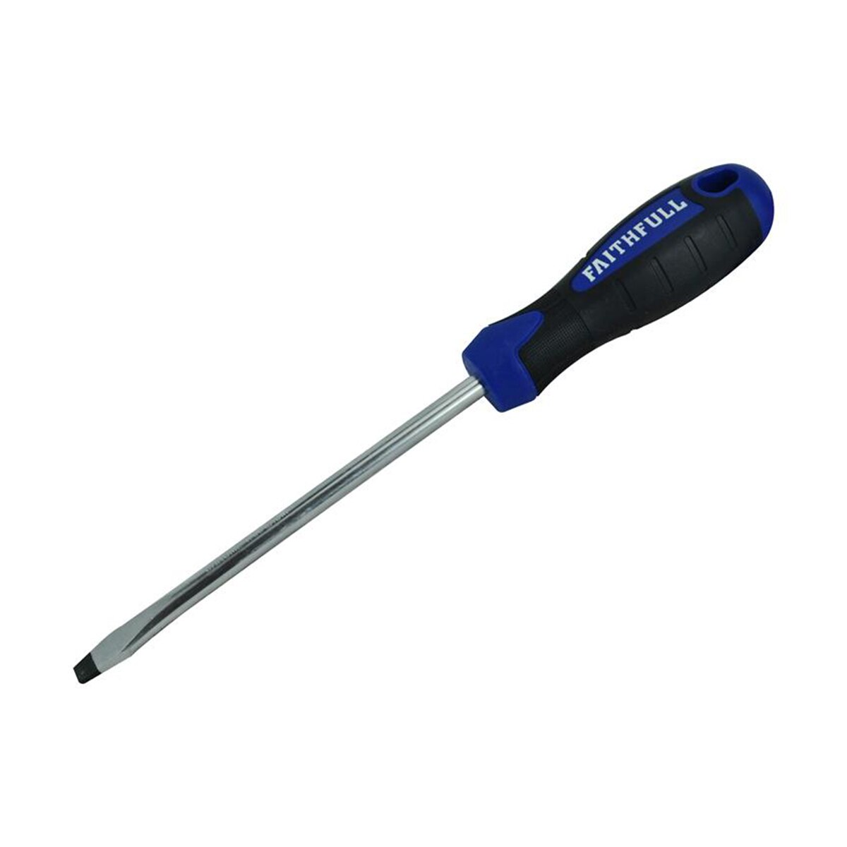 Faithfull Soft Grip Screwdriver Flared Slotted Tip 6.5 x 125mm - FAISDF125 - Image 1