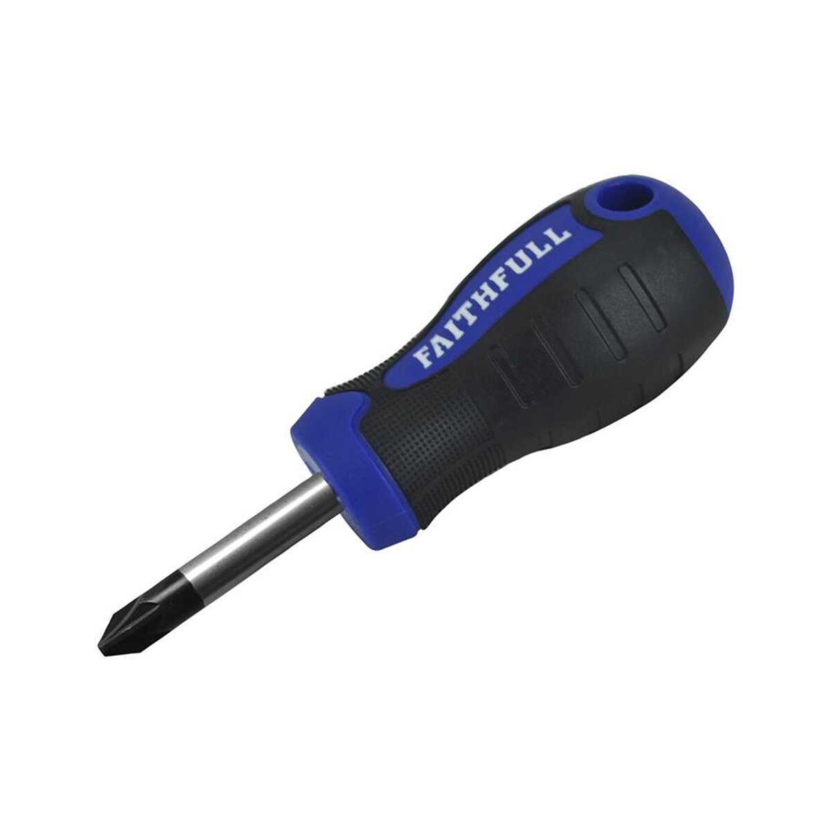 Faithfull Soft Grip Stubby Screwdriver Pozidriv Tip PZ2 x 38mm - FAISDPZ2S - Image 1
