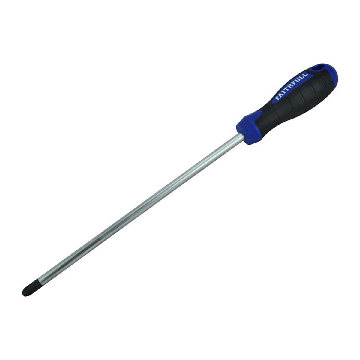 Faithfull Soft Grip Screwdriver Pozidriv Tip PZ4 x 250mm Long Reach - FAISDPZ4L - Image 1