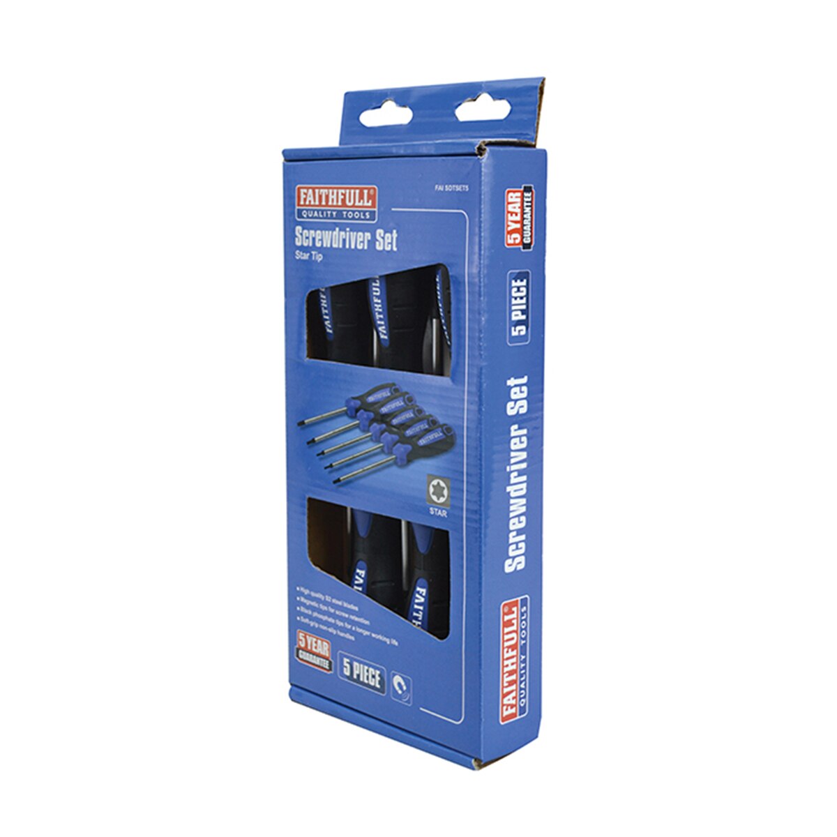 Faithfull Star (Torx) Head Screwdriver Set, 5 Piece - FAISDTSET5 - Image 2