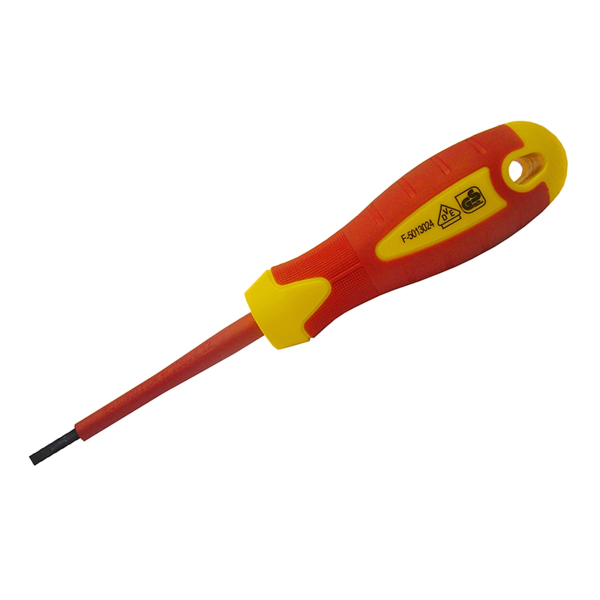 Faithfull VDE Soft Grip Screwdriver Parallel Slotted Tip 3.5 x 100mm - FAISDVDE35 - Image 1