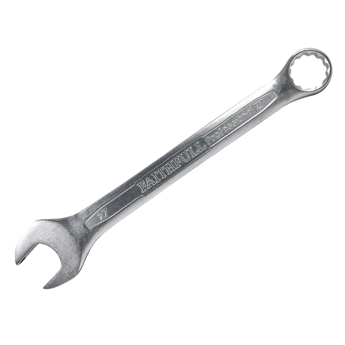 Faithfull Combination Spanner CV Satin Finish 27mm - FAISPAC27 - Image 1