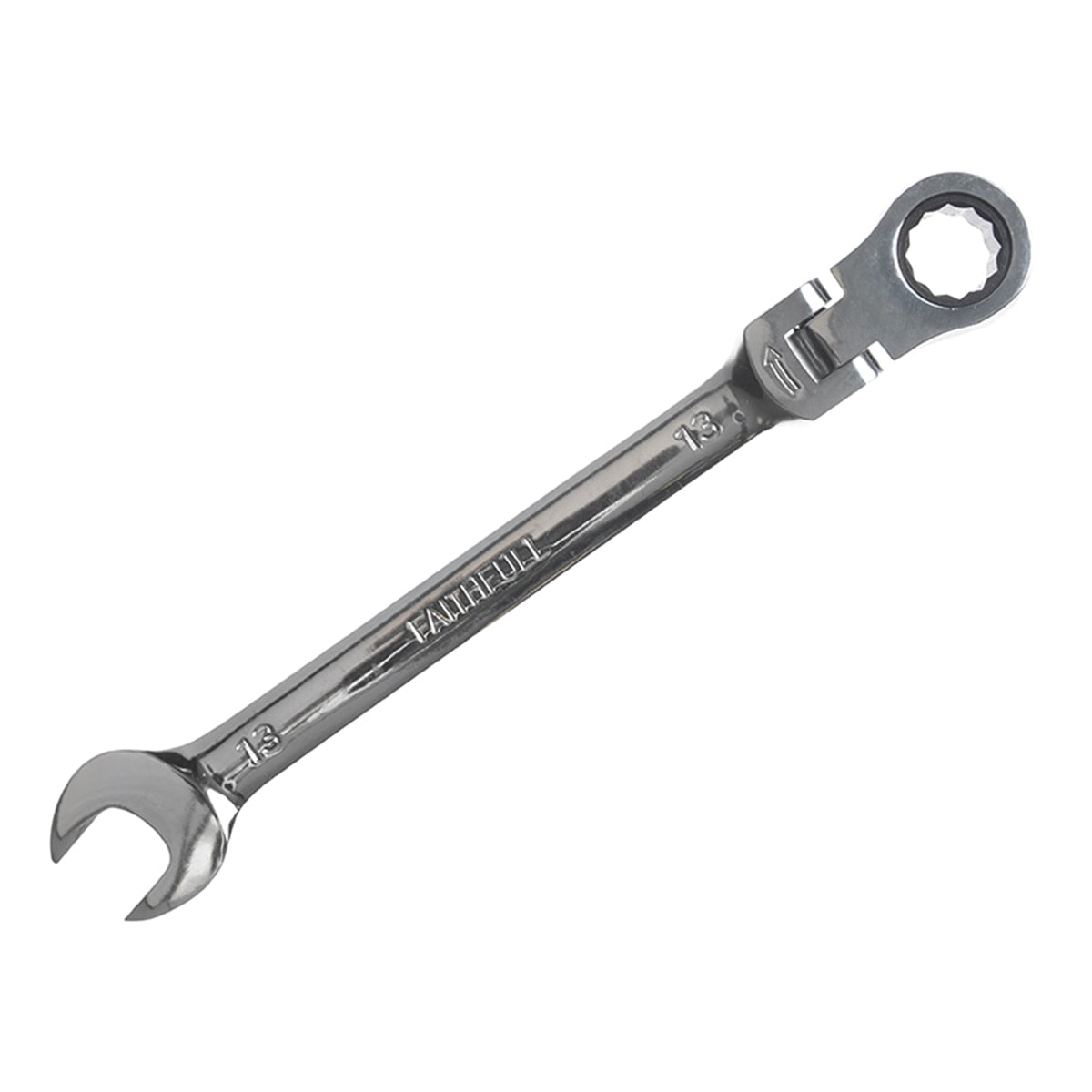 Faithfull Ratchet Combination Spanner Flex Head CV 13mm - FAISPARAT13 - Image 1