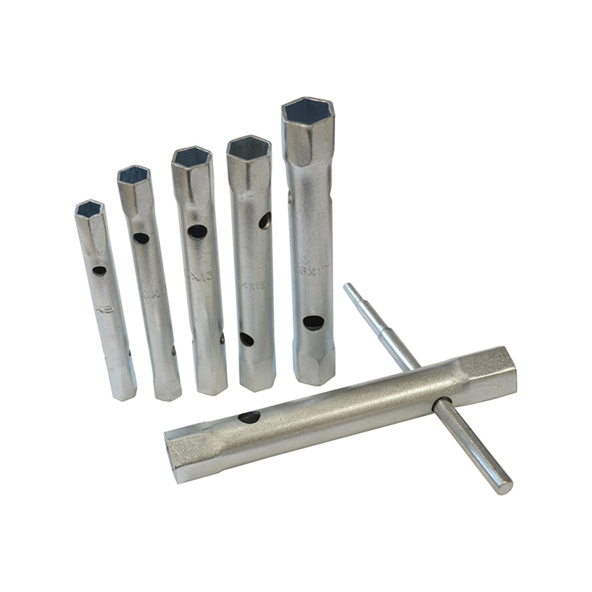Faithfull Box Spanner Set + Tommy Bar 6 Piece 8-19mm - FAISPBOXSET6 - Image 2