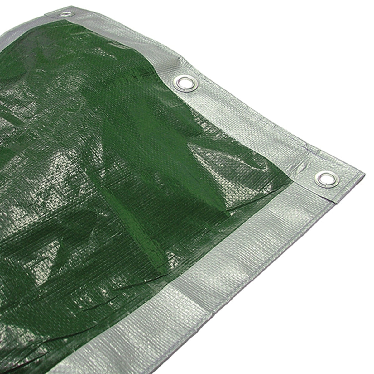 Faithfull Tarpaulin Green/Silver 3.6 x 2.7m (12 x 9ft) 80gsm - FAITARP129 - Image 1