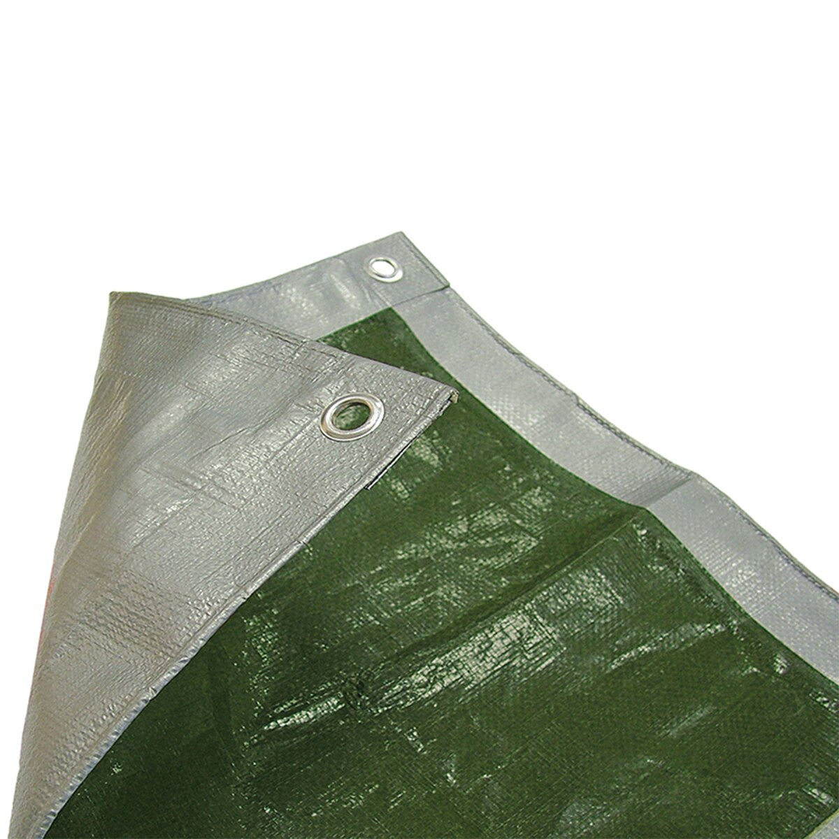 Faithfull Tarpaulin Green/Silver 3.6 x 2.7m (12 x 9ft) 80gsm - FAITARP129 - Image 2
