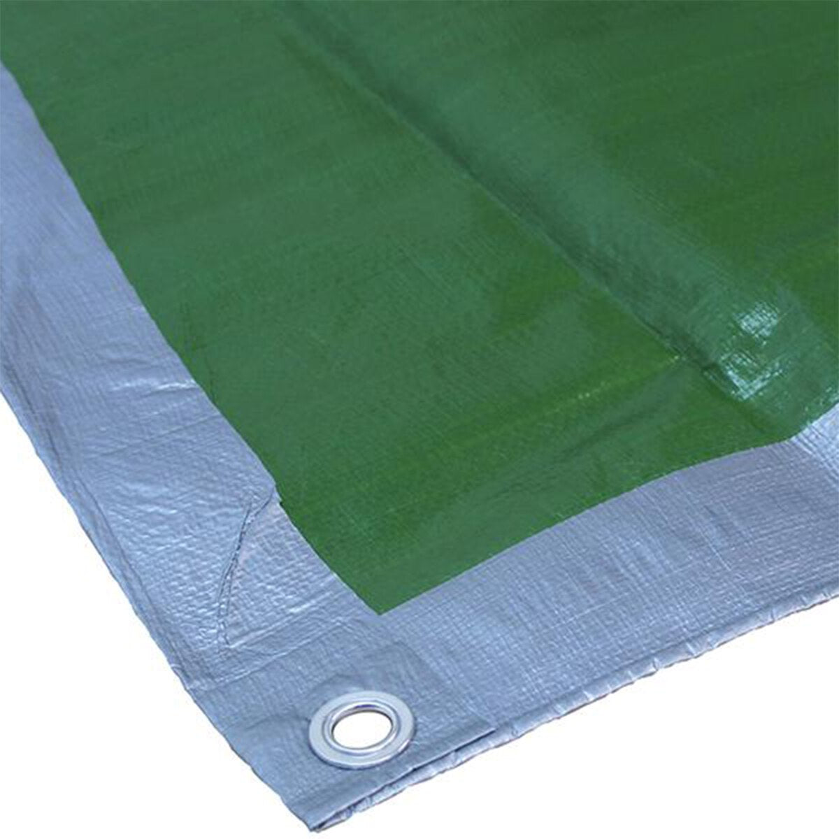 Faithfull Tarpaulin Green/Silver 5.4 x 3.6m (18 x 12ft) 80gsm - FAITARP1812 - Image 1
