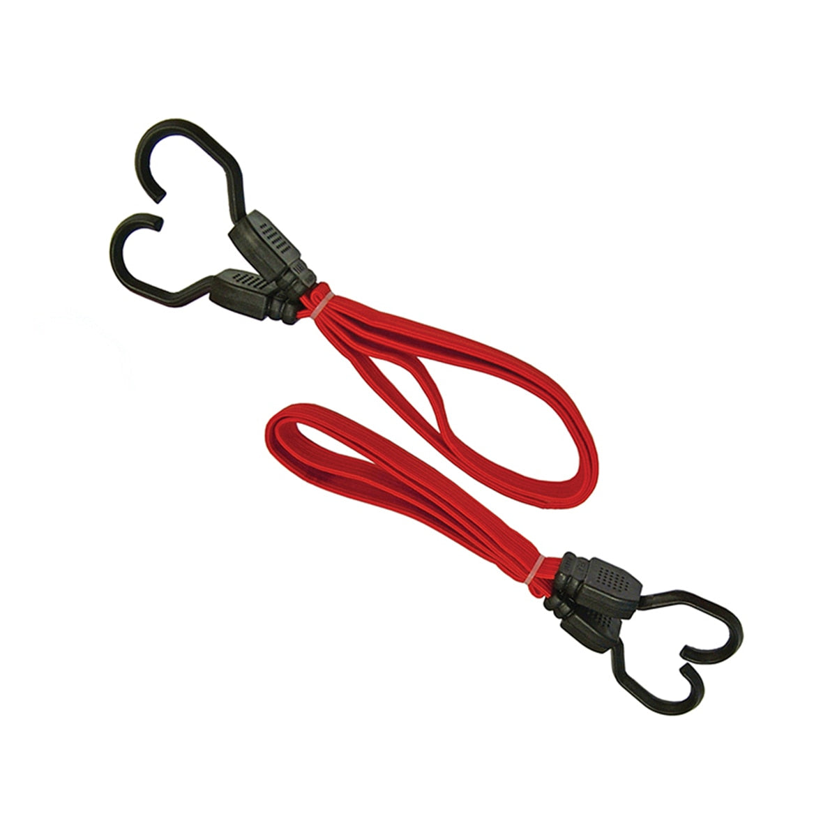 Faithfull Flat Bungee Cord 76cm (30in) Red 2 Piece - FAITDBUNG30 - Image 1