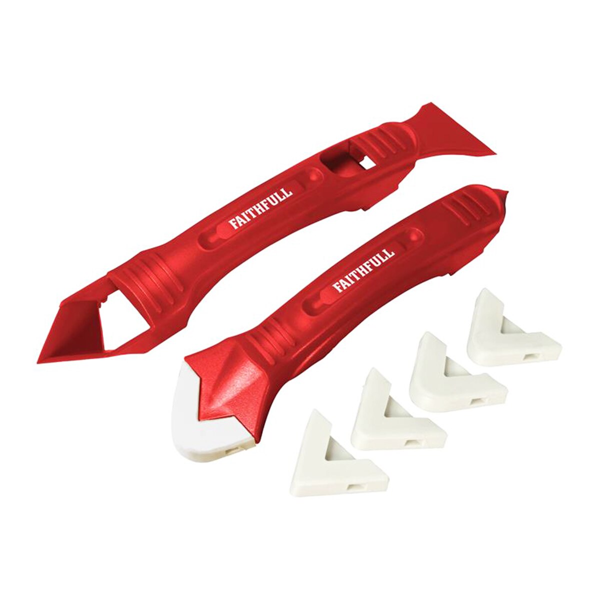 Faithfull Silicone Scraper Kit Two Piece - FAITLSILKIT - Image 1