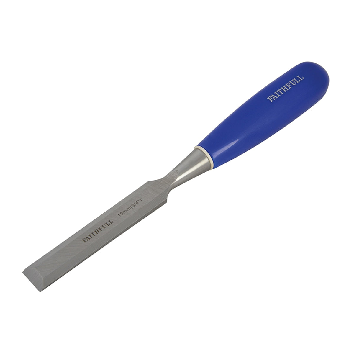 Faithfull Bevel Edge Chisel Blue Grip 19mm (3/4in) - FAIWCB34 - Image 1