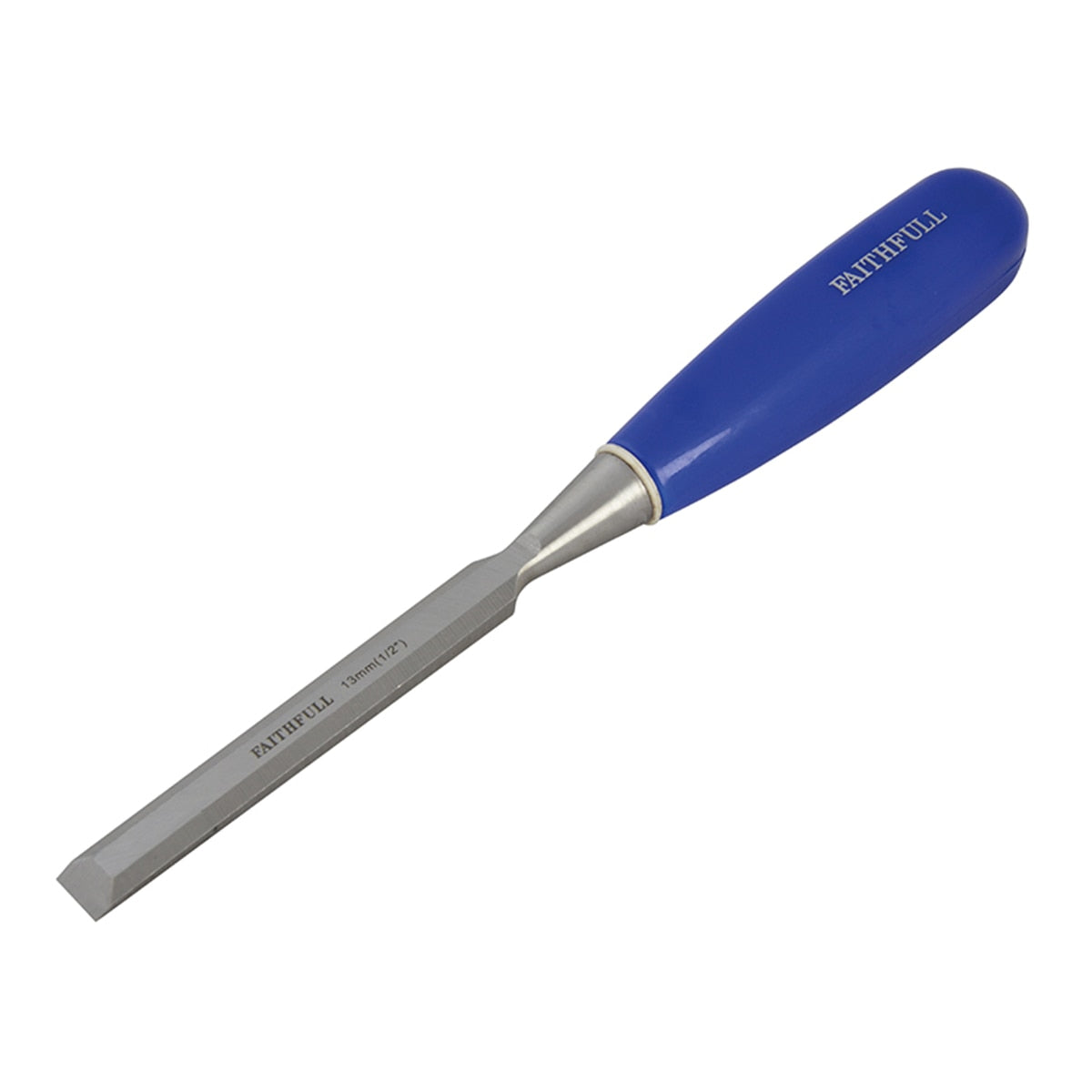 Faithfull Bevel Edge Chisel Blue Grip 10mm (3/8in) - FAIWCB38 - Image 1