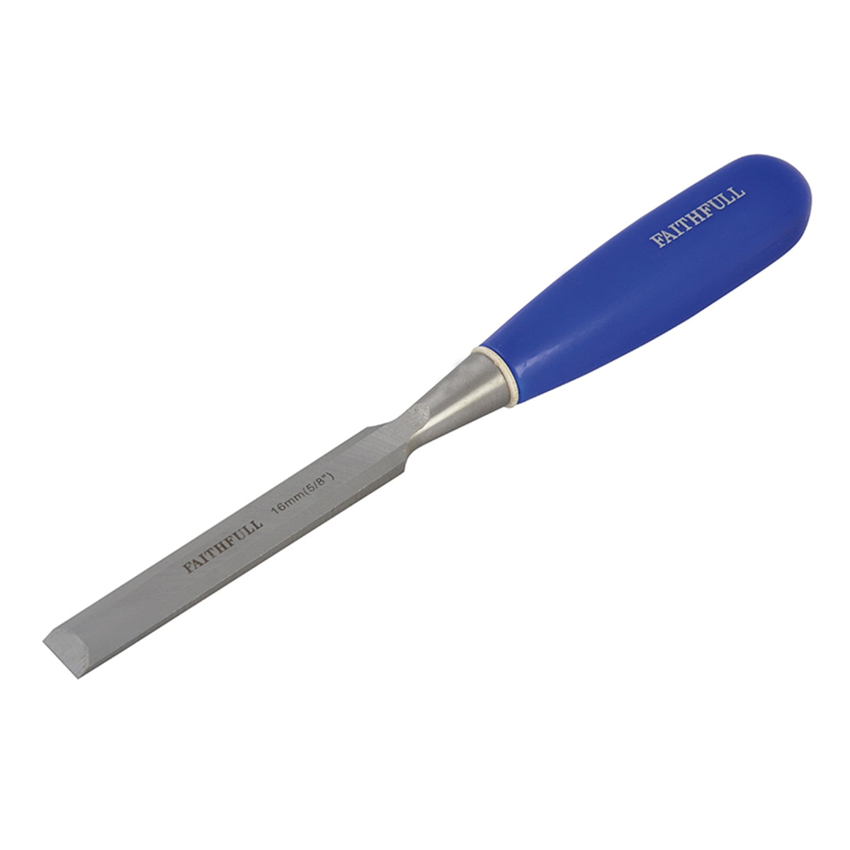 Faithfull Bevel Edge Chisel Blue Grip 16mm (5/8in) - FAIWCB58 - Image 1