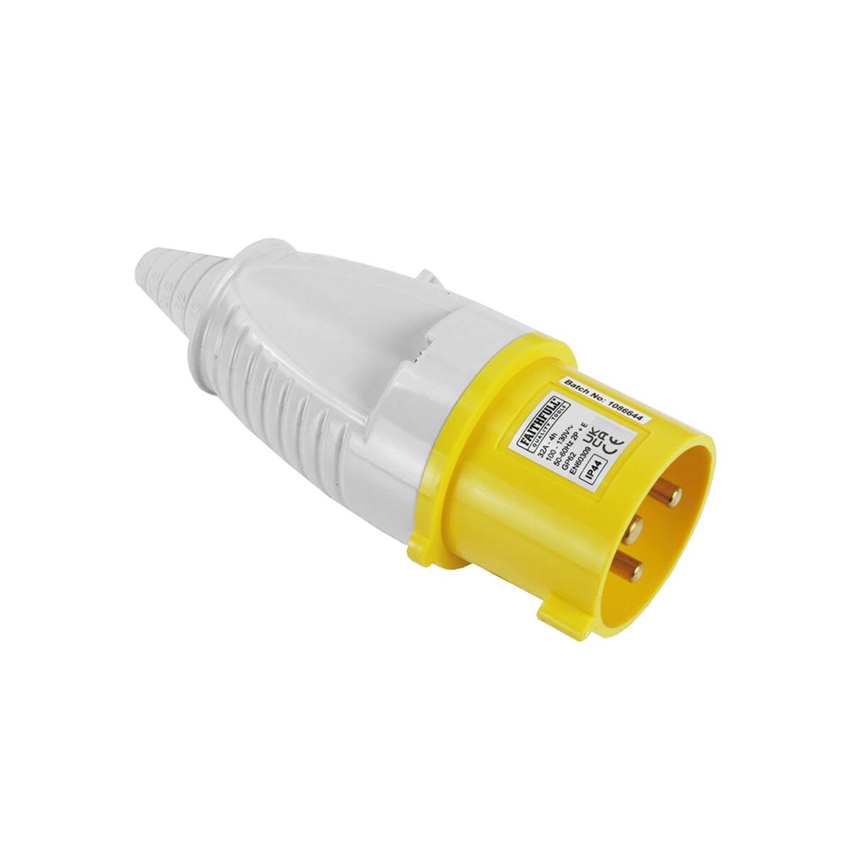 Faithfull Yellow Plug 32A 110V - FPPPLUG32AMP - Image 1