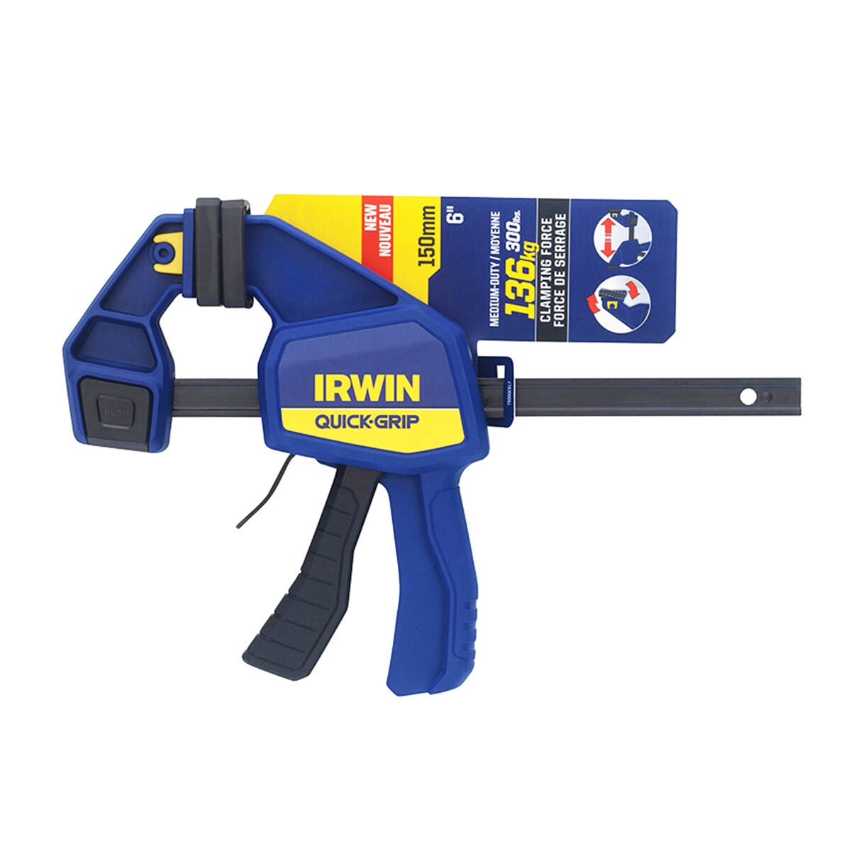 IRWIN Quick-Change Medium-Duty Bar Clamp 150mm (6in) - Q/G506QCN - Image 3