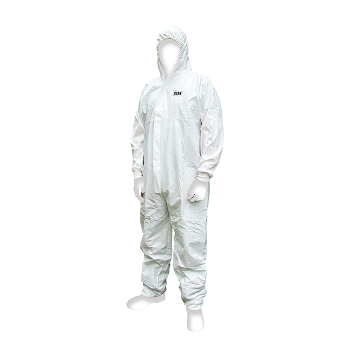 Scan Chemical Splash Resistant Disposable Coverall White Type 5/6 L (39-42in) - SCAWWDOL56 - Image 1