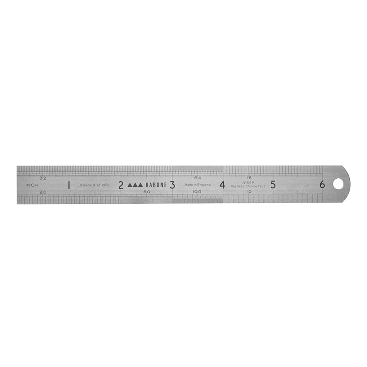 Stanley 64R Rustless Rule 150mm / 6in - STA035400 - Image 1