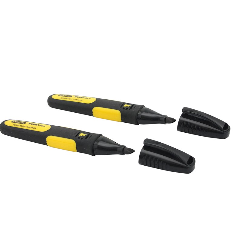 Stanley Chisel Tip Marker Black (Pack 2) - STA047314 - Image 2