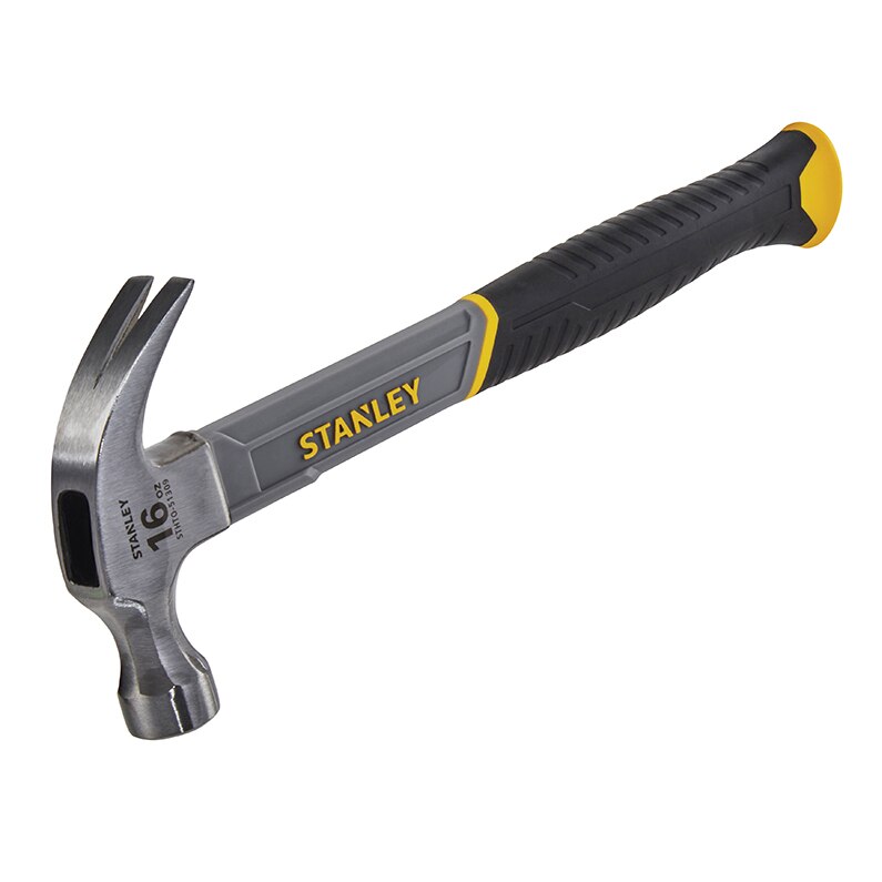 Stanley Curved Claw Hammer Fibreglass Shaft 450g (16oz) - STA051309 - Image 2