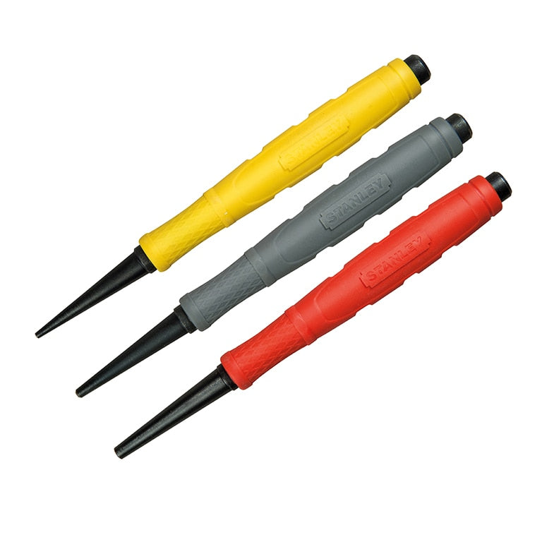 Stanley DynaGrip Nail Punch Set, 3 Piece - STA058930 - Image 1