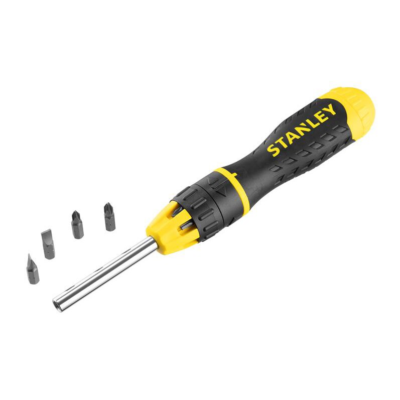 Stanley Multibit Ratchet Screwdriver &10 Bits - STA068010 - Image 1