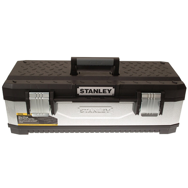 Stanley Galvanised Metal Toolbox 66cm (26in) - STA195620 - Image 1