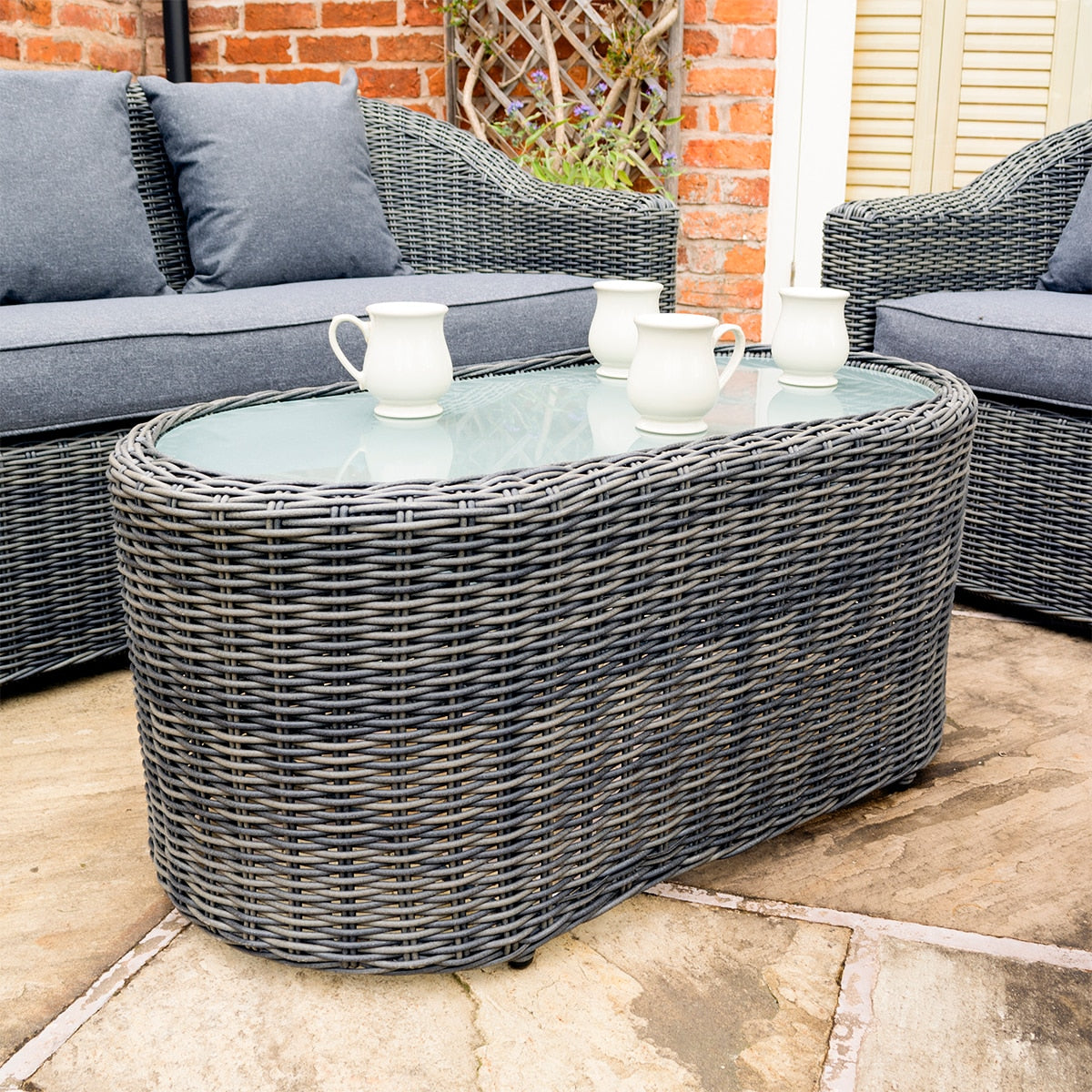 Bunbury 4pc Rattan Garden Furniture Set - Image 4