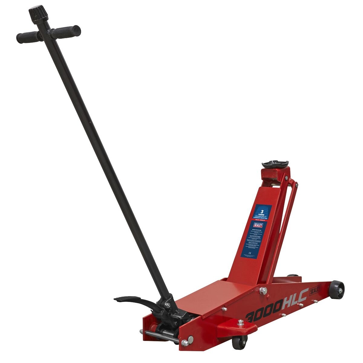 Sealey Trolley Jack 3 Tonne Long Reach High Lift - Image 8