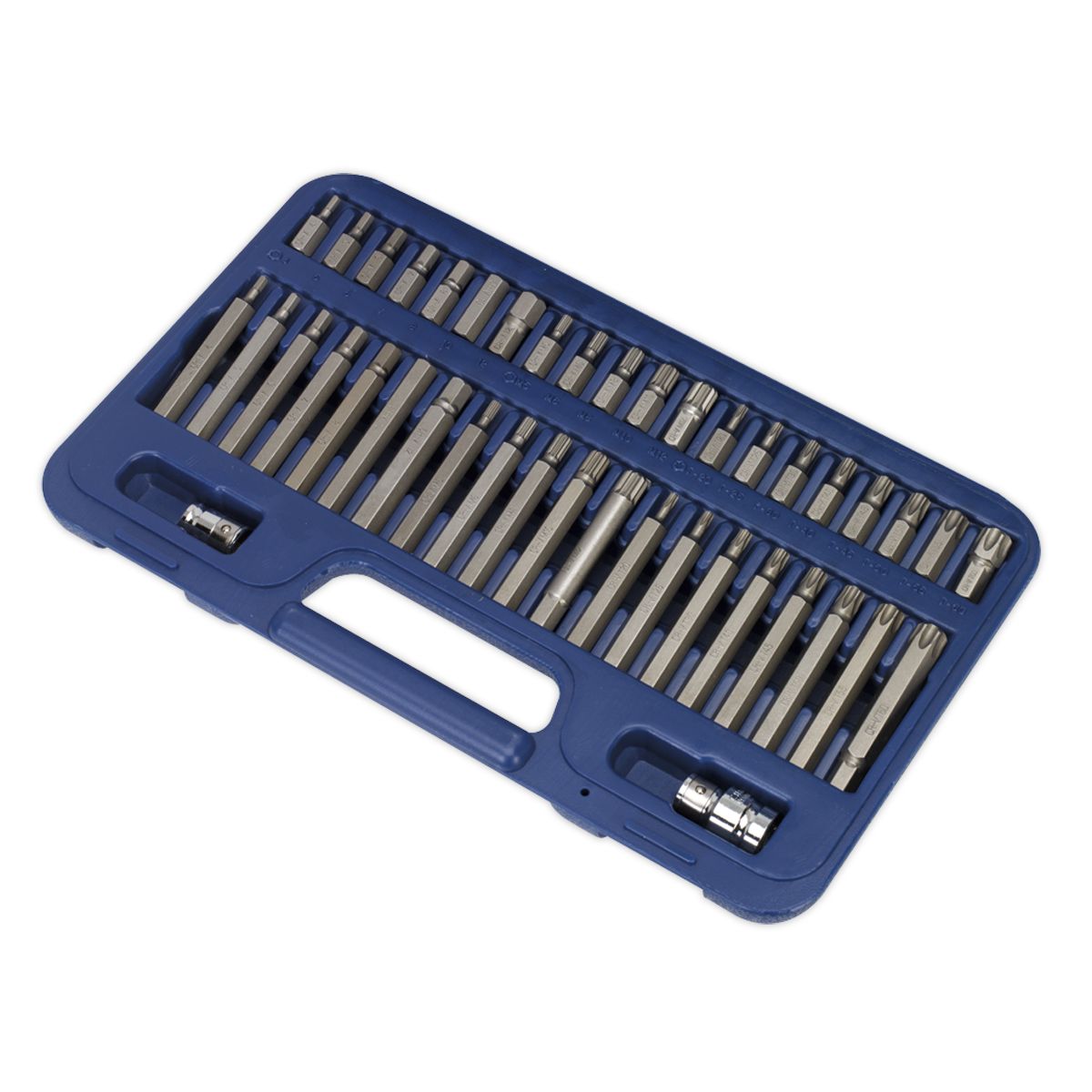 Sealey TRX-Star/Hex/Spline Bit Set 42pc 3/8" & 1/2"Sq Drive - Image 4