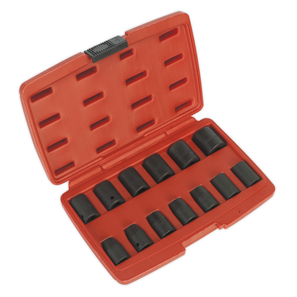 Sealey Impact Socket Set 13pc 1/2"Sq Drive Metric - Image 1