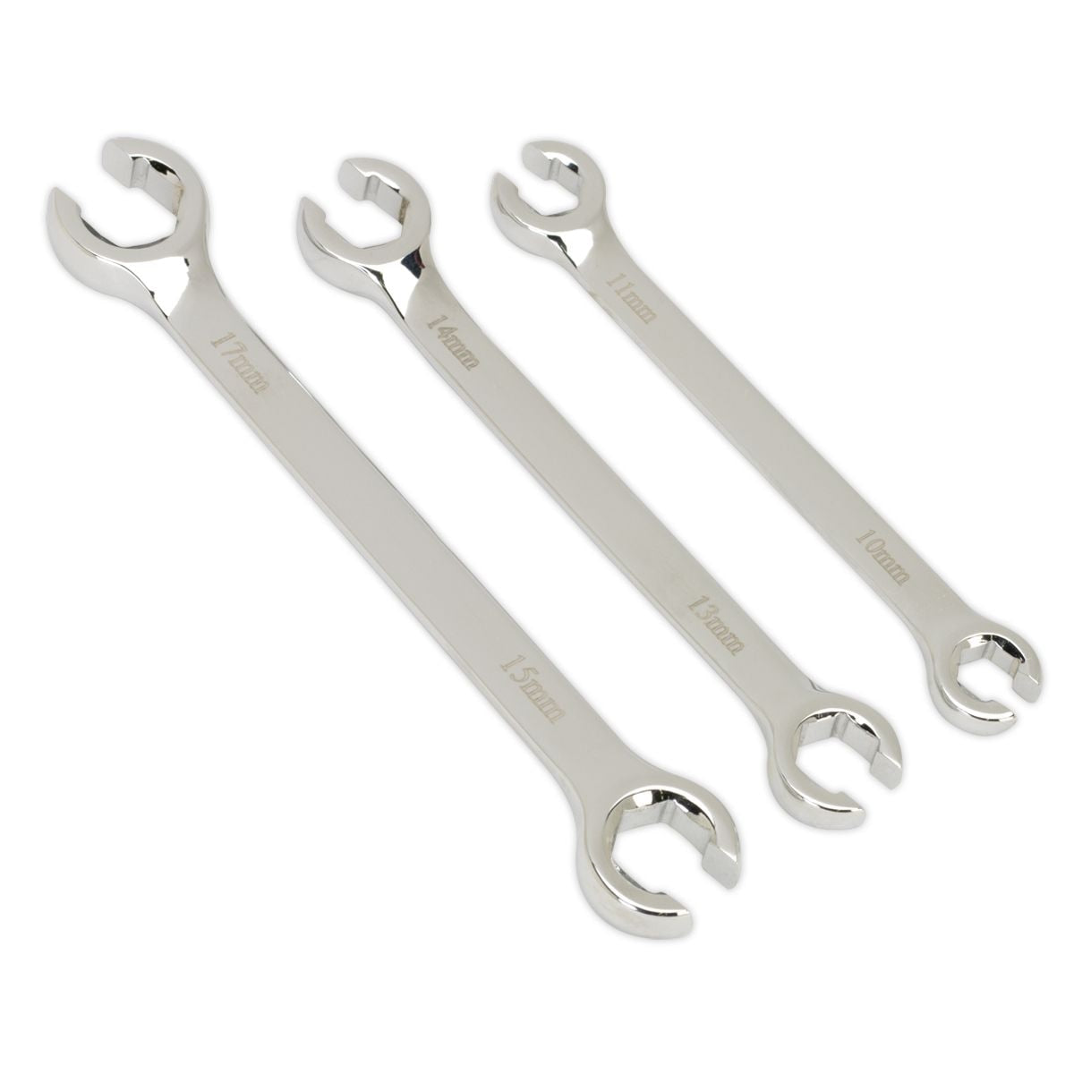 Sealey Flare Nut Spanner Set 3pc Metric - Image 1