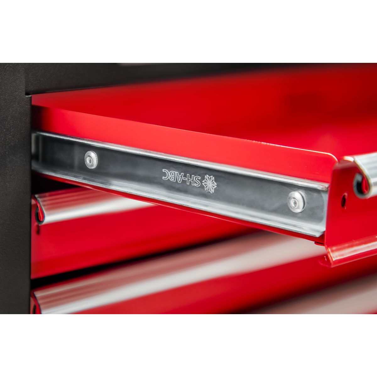 Sealey Topchest & Rollcab Combination 6 Drawer with Ball-Bearing Slides Red - Image 9