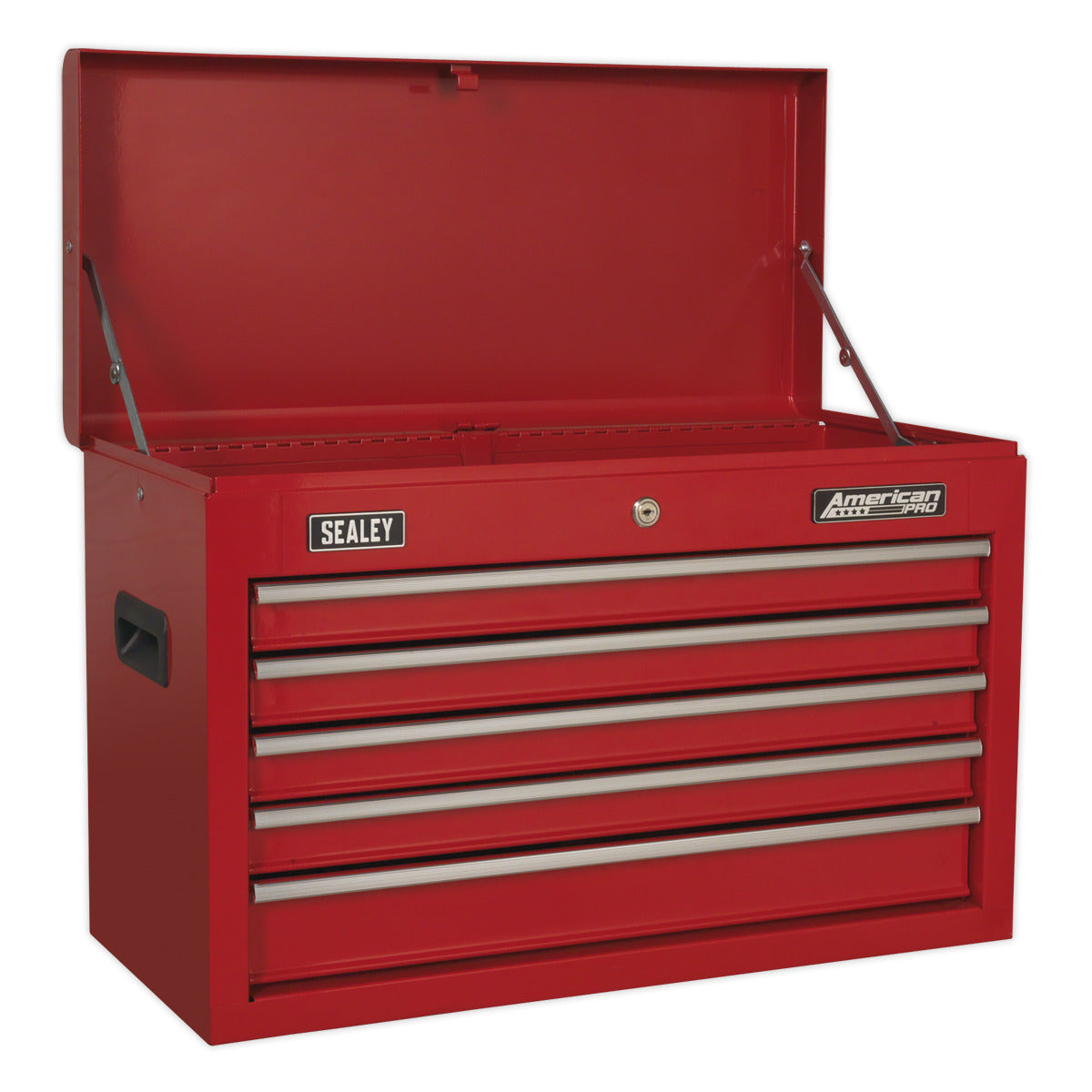 American PRO Topchest, Mid-Box Tool Chest & Rollcab Stack 14 Drawer - Red AP22STACK