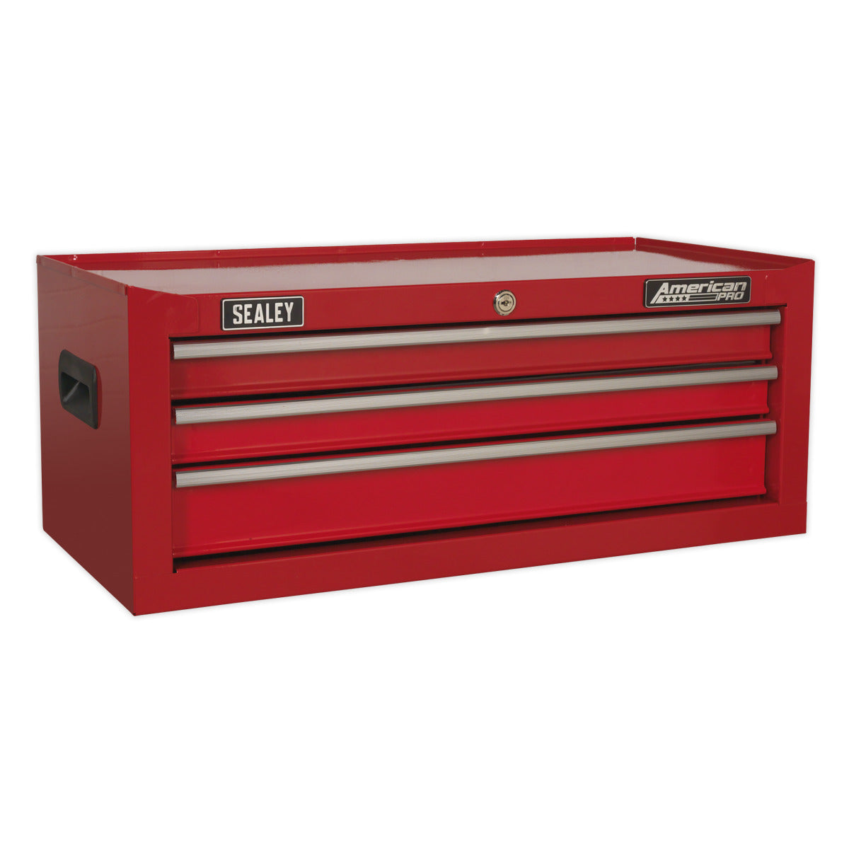 American PRO Topchest, Mid-Box Tool Chest & Rollcab Stack 14 Drawer - Red AP22STACK