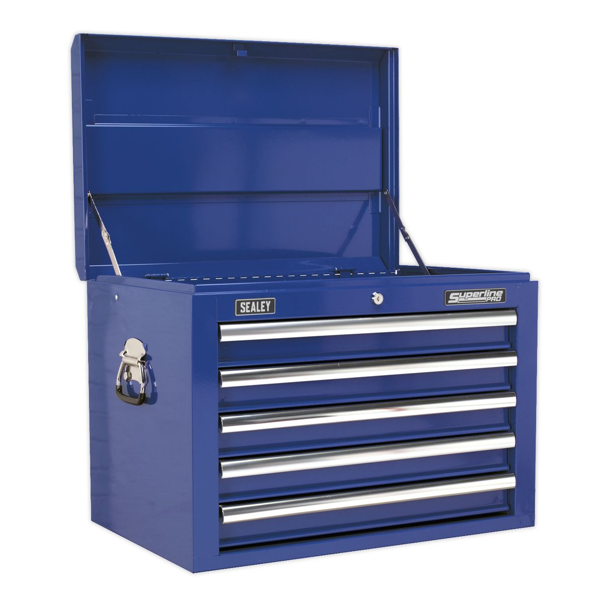 Sealey Topchest, Mid-Box & Rollcab Combination 14 Drawer with Ball-Bearing Slides Blue - Image 10