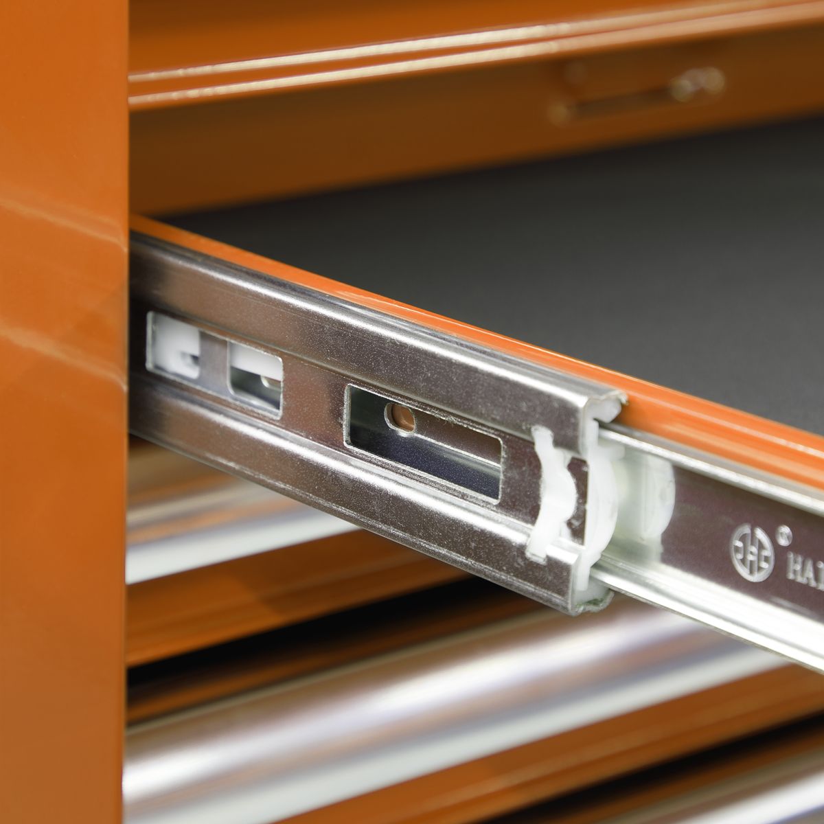 Sealey Topchest, Mid-Box & Rollcab Combination 14 Drawer with Ball-Bearing Slides Orange - Image 6