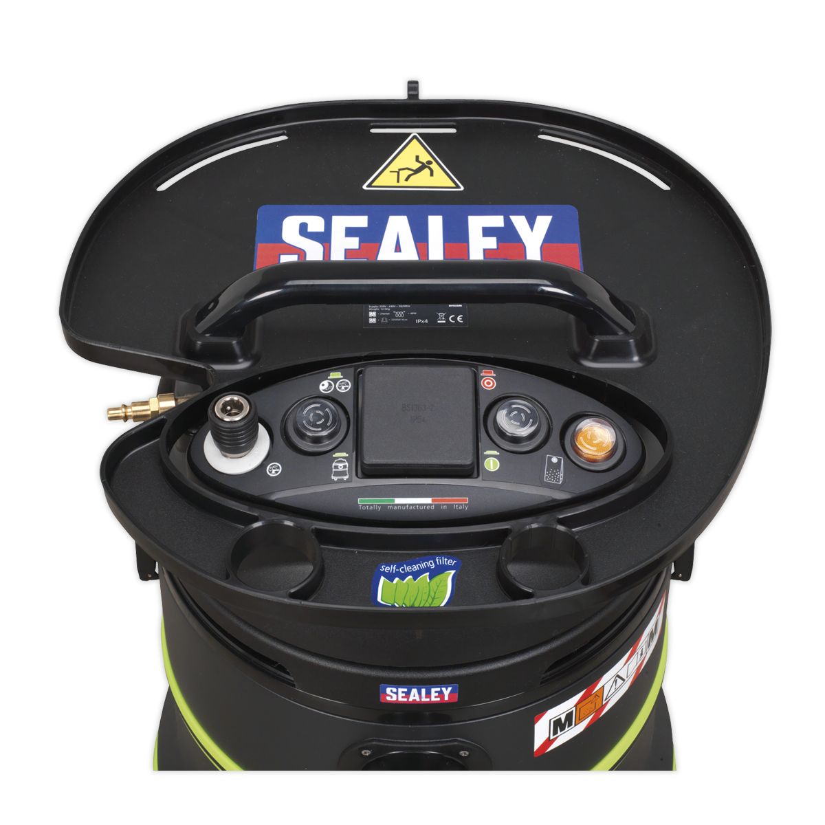 Sealey Vacuum Cleaner Industrial Dust-Free Wet/Dry 35L Self-Clean Filter - Image 3