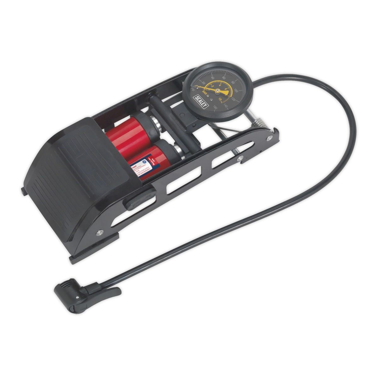 Sealey Foot Pump Twin Barrel - Image 1