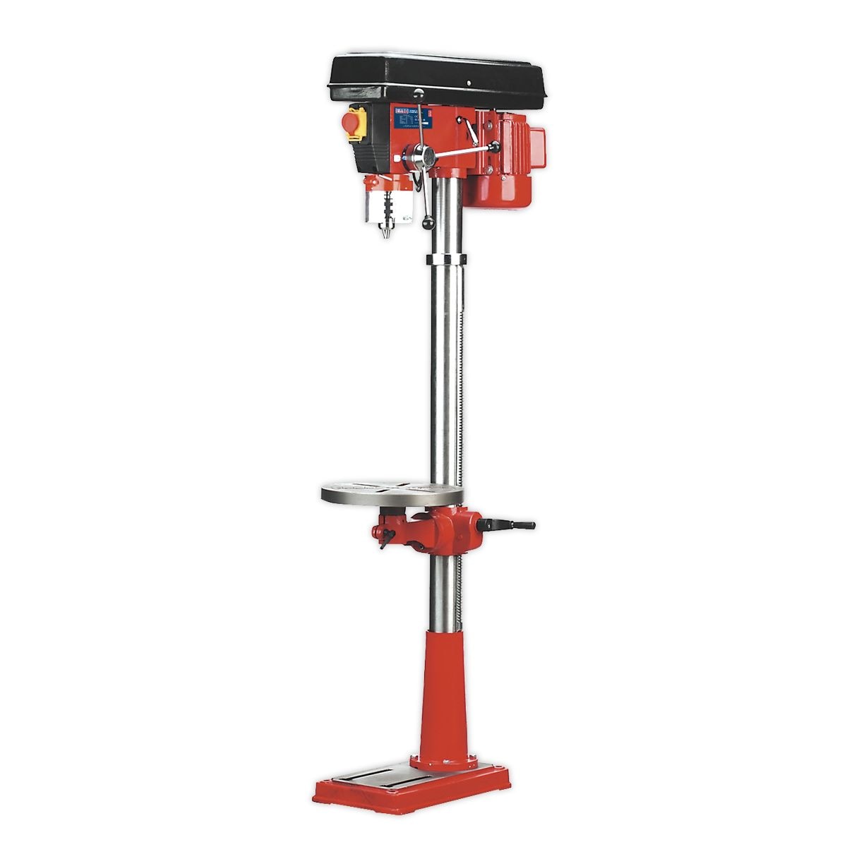 Sealey Pillar Drill Floor 16-Speed 1580mm Height 550W/230V - Image 1