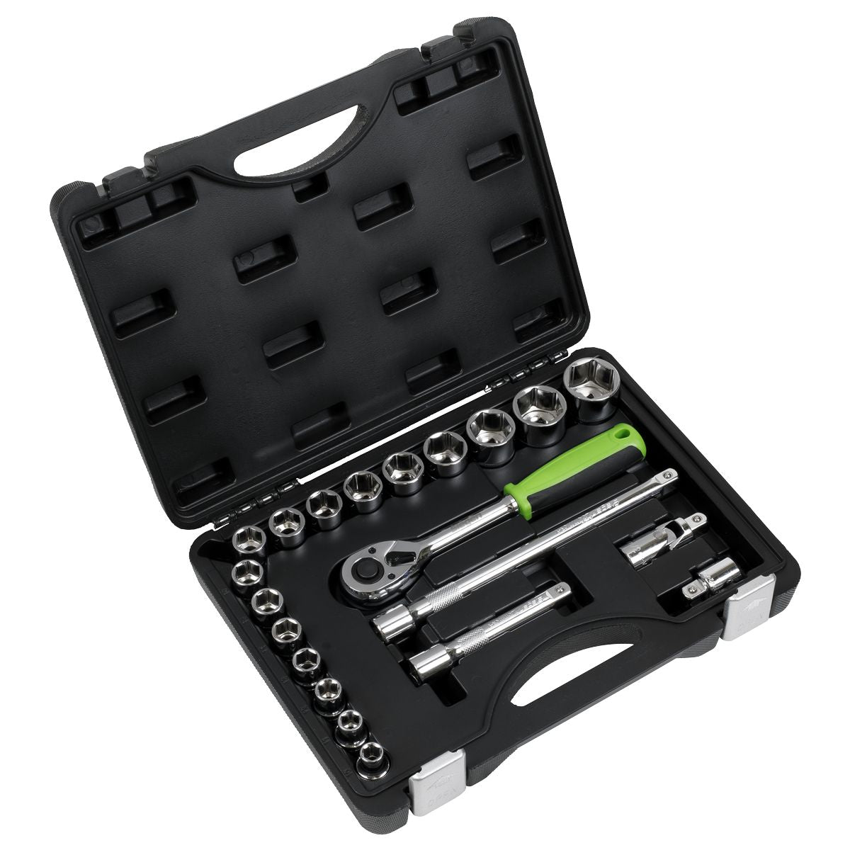 Sealey Socket Set 21pc 1/2"Sq Drive Metric - Image 1